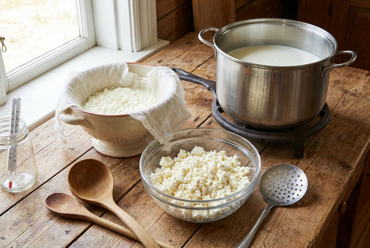 domácí tvaroh sýr